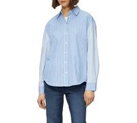 s.Oliver Red Label - Popeline-Bluse im Relaxed Fit blau - Gr. - 46