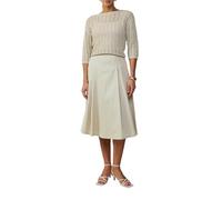 Poplin-Rock im Relaxed Fit mit Elastikbund beige 42