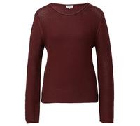 Strickpullover im Slim Fit mit Rollkanten 44 rot 2168001.3902.44