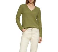 Strickpullover mit V-Ausschnitt und Raglan-Ärmeln 34 olive 2151524.7774.34