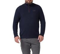 Pullover aus Strukturstrick mit Troyer-Kragen XXL blau 2174099.5978.XXL