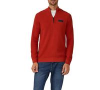 Pullover aus Strukturstrick mit Troyer-Kragen XL rot 2170223.3529.XL