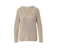 s.Oliver RED LABEL Regular Fit Strickpullover aus Baumwoll-Mix in Beige, Größe 40