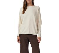 s.Oliver Pullover in Rippstruktur mit Fledermausärmeln Beige Größe 40