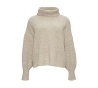 Oversized Pullover mit Rollkragen 42 Beige