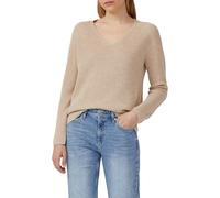 Strickpullover aus Baumwollmix mit V-Ausschnitt 44 beige 2168794.81W8.44