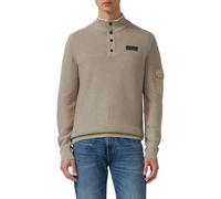 Strickpullover aus Baumwolle mit Troyer-Kragen und Strukturmix M beige 2169511.80W0.M