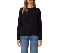 s.Oliver Stehkragenpullover Damen aus Viskosemix Regular Fit Schwarz Gr. 38