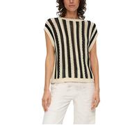 s.Oliver RED LABEL Pullunder mit Streifenmuster und Rundhalsausschnitt in Beige, Größe 42