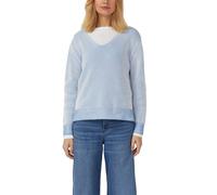 s.Oliver Damen Strickpullover - V-Ausschnitt, Relaxed Fit, Langarm