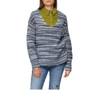 Locker geschnittener Strickpullover in Streifen-Optik 46 blau 2159392.54X1.46