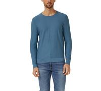 Strickpullover mit Flammgarnstruktur und Rollkante XXL Blau 2178506.6244.XXL