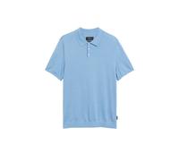Weiches Strick-Poloshirt aus Baumwoll-Seidenmix XXL blau 2182766.5420.XXL