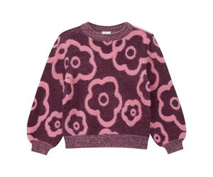 s.Oliver Pullover Blumen 116 beere/rosa gestrickt