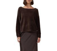Flauschiger Relaxed-Fit-Pullover mit U-Boot-Ausschnitt 44 braun 2173225.8944.44