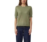 Weicher Kurzarm-Strickpullover im Slim Fit 36 olive 2174842.7900.36