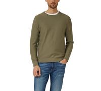 Strickpullover mit Flammgarnstruktur und Rollkante XXL olive 2178506.7853.XXL