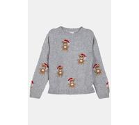 Weicher Strickpullover mit Weihnachtsmotiven 116/122 grau 2170174.94X4.116_122