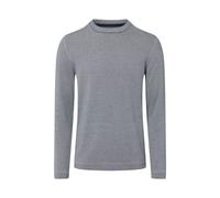 Fein gestreifter Pullover mit Crew Neck und abgesetzten Bündchen L blau|weiß 2172260.58G1.L