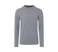 Fein gestreifter Pullover mit Crew Neck und abgesetzten Bündchen M blau|weiß 2172260.58G1.M