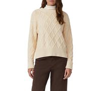 s.Oliver Strickpullover Relaxed Fit mit Zopfmuster Weiß Größe 44
