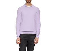 Strukturierter Strickpullover mit Polokragen M lila 2157046.4708.M