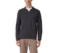 Fein gestreifter Pullover mit Polokragen und abgesetzten Bündchen XXL schwarz|weiß 2177498.99G1.XXL