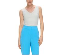 Ärmelloses Stricktop mit Metallicgarn 40 creme