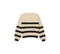 Gestreifter Chenille Pullover im Loose Fit 146/152 beige|schwarz 2173710.04X4.146_152