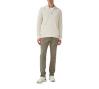 Baumwoll-Pullover mit Struktur und Troyer-Kragen 3XL Beige 2168815.9000.3XL