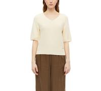 Kurzarm-Strickpullover aus Baumwollmix 40 beige 2178508.8000.40