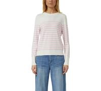 Gestreifter Pullover aus Viskosemix 46 pink|creme 2161704.41H0.46