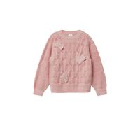 s.Oliver Flauschiger Strickpullover mit Schleifen Rot Größe 104/110