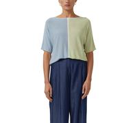 Feinstrickpullover im Relaxed Fit mit Colour-Blocking 42 grün|mehrfarbig 2177300.70X0.42