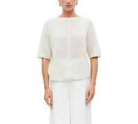 s.Oliver Kurzarm-Strickpullover mit Glitzergarn L creme 2180603.02X2.L