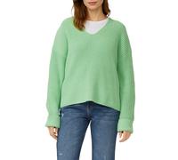 Grobstrickpullover mit V-Ausschnitt im Relaxed Fit 38 grün 2176604.7269.38