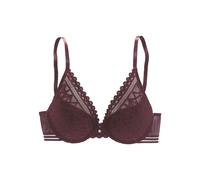 s.Oliver Push-up-BH Milene Damen Spitze Microtouch High-Apex Lila (cassis) Gr. 80 Cup B