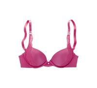 Push-up-BH S.OLIVER "Pauline", Damen, Gr. 70, Cup A, orange (koralle), Microtouch, Obermaterial: 69% Polyamid, 17% Elasthan, 14% Polyester, BHs Push-up-BH, mit feiner Spitze seitlich am Cup und modisc