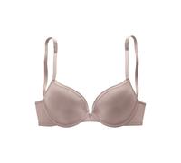 Push-up-BH S.OLIVER "Elina", Damen, Gr. 80, Cup D, taupe, Microtouch, Obermaterial: 60% Polyamid, 35% Polyester, 5% Elasthan, Basic, BHs Push-up-BH, mit Bügel & herausnehmbaren Kissen, Dessous (618385