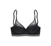 s.Oliver Push-Up BH in schwarz mit Spitze