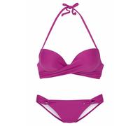 Push-Up-Bikini S.OLIVER Gr. 40, Cup C, pink (fuchsia) Damen Bikini-Sets (577352-40) fuchsia