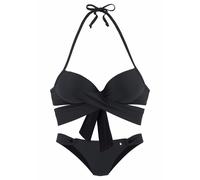 s.Oliver Push-Up-Bikini Set in schwarz