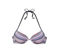 S.OLIVER Push-Up-Bikini-Top Damen blau-rosé-gestreift Gr.36 Cup A