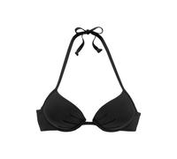 Push-Up-Bikini-Top S.OLIVER "Rome" Gr. 34, Cup C, schwarz Damen Bikini-Oberteile (32942634-34) schwarz
