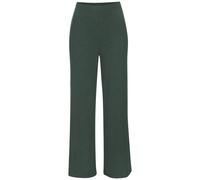 Pyjamahose S.OLIVER, Damen, Gr. 44/46, N-Gr, grün, meliert, Rippware, Obermaterial: 92% Viskose (LENZING™), 8% Elasthan, meliert, lässig geschnitten lang, Hosen, Aus weicher Rippqualität (44512855-44)