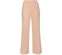 Pyjamahose S.OLIVER, Damen, Gr. 32/34, N-Gr, orange (orange, meliert), Rippware, Obermaterial: 92% Modal, 8% Elasthan, meliert, modisch, weit lang, Hosen, in elastischer Rippware (94424104-32) orange,