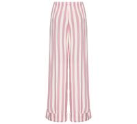 Pyjamahose S.OLIVER, Damen, Gr. 36, N-Gr, rosa gestreift, Web, Obermaterial: 100% Viskose, gestreift, ausgestellt lang, Hosen Pyjamahose, mit breitem Aufschlag am Saum (73868401-36) rosa gestreift