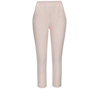 Pyjamahose S.OLIVER, Damen, Gr. 40/42, N-Gr, rosa, meliert, Rippstrick, Obermaterial: 92% Viskose, 8% Elasthan, meliert, lässig geschnitten lang, Hosen, Aus weicher Rippqualität (30181655-40) rosa, me