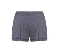 Pyjamashorts S.OLIVER, Damen, Gr. 32/34, N-Gr, blau (dunkelblau, gestreift), Single Jersey, Obermaterial: 50% Baumwolle, 50% Viskose, gestreift, bequem kurz, Hosen, Mit Kontrastpaspel-Abschlüssen (322