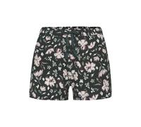 S.OLIVER Pyjamashorts Damen dunkelgrün-rosa-geblümt Gr.48/50